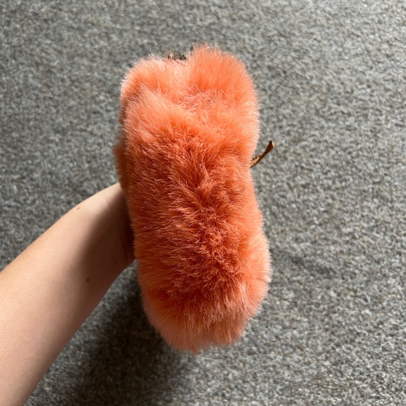 Retro Y2K Colored Faux Fur Crossbody Shoulder Mini Purse Evening Bag Chain Strap - Picture 6 of 16